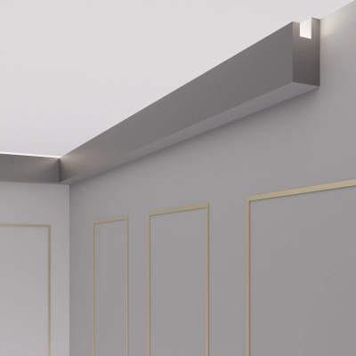 Stuckleisten LED Hamburg - 6 Meter OL-36 grau